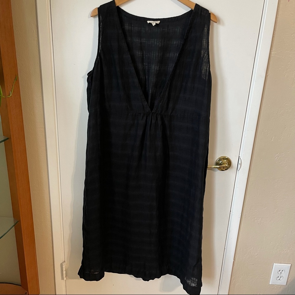 Eileen Fisher Black Linen Dress